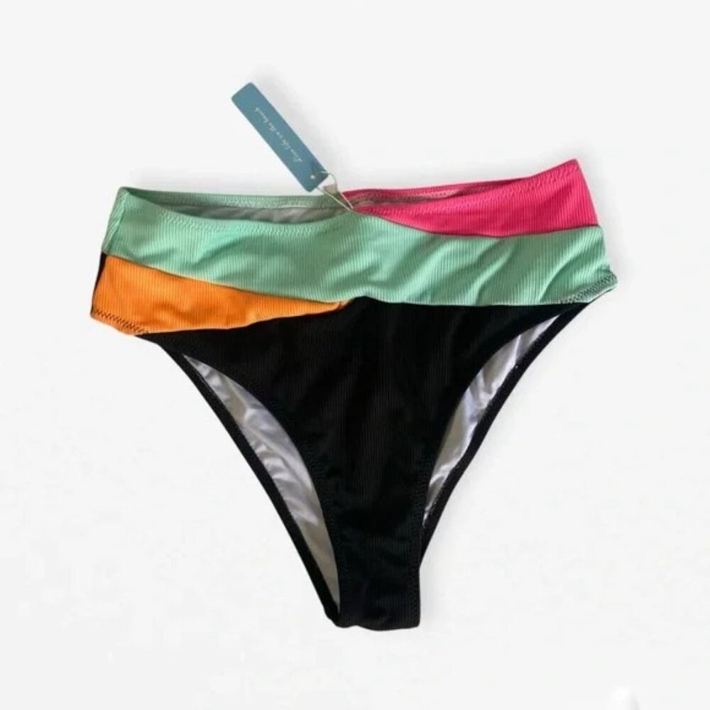 Cupshe retro high waisted bikini bottoms